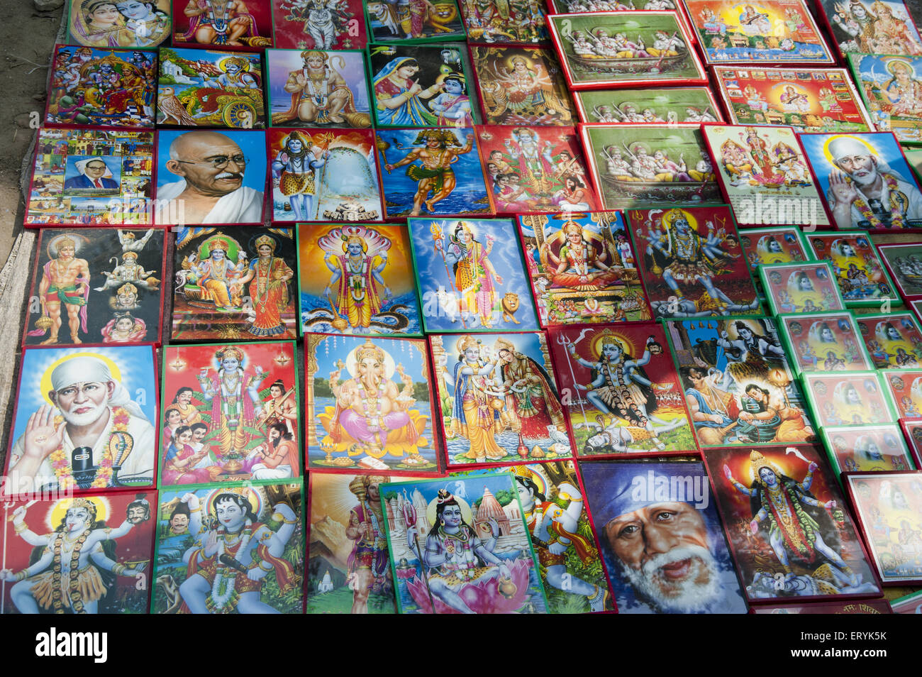 Bilder von Hindu-Göttern Foto Indien Stockfoto