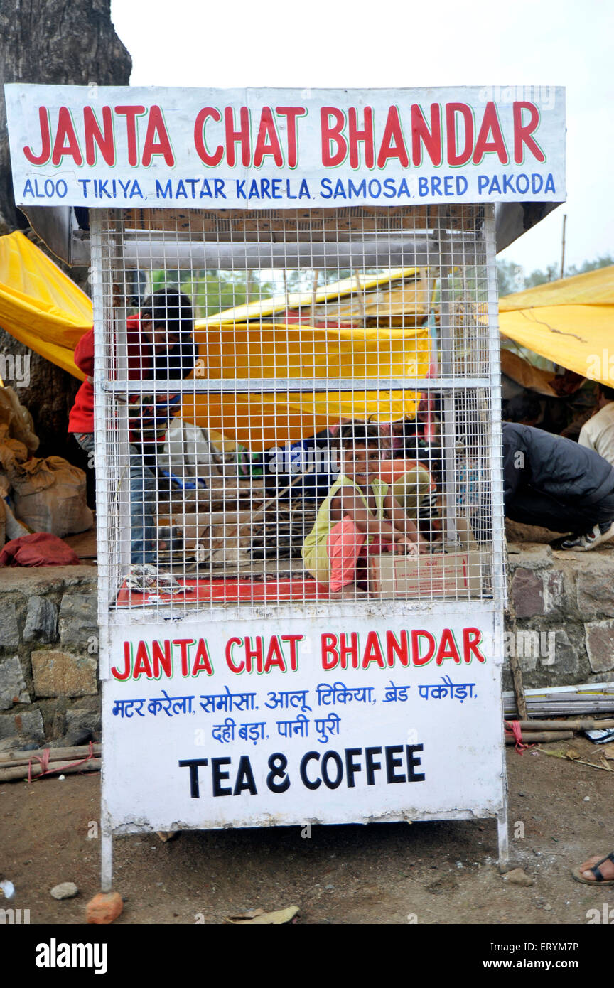 Janta Chat Bhandar Madhya Pradesh Indien Asien Stockfoto