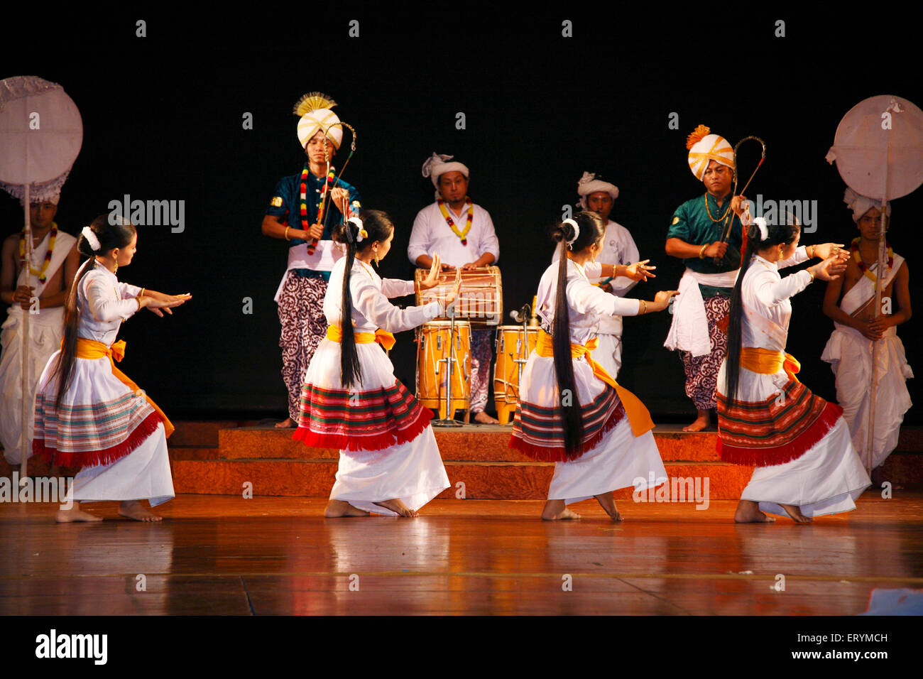 Lai Haroba Tanz von Manipur; Indien nicht Herr Stockfoto