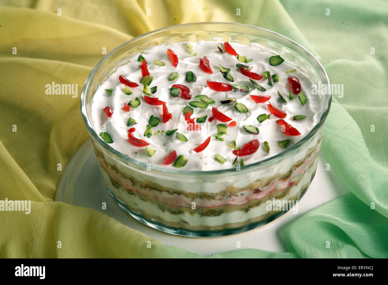 Apfel-Pudding-Kuchen Indien PR #743AH Stockfoto