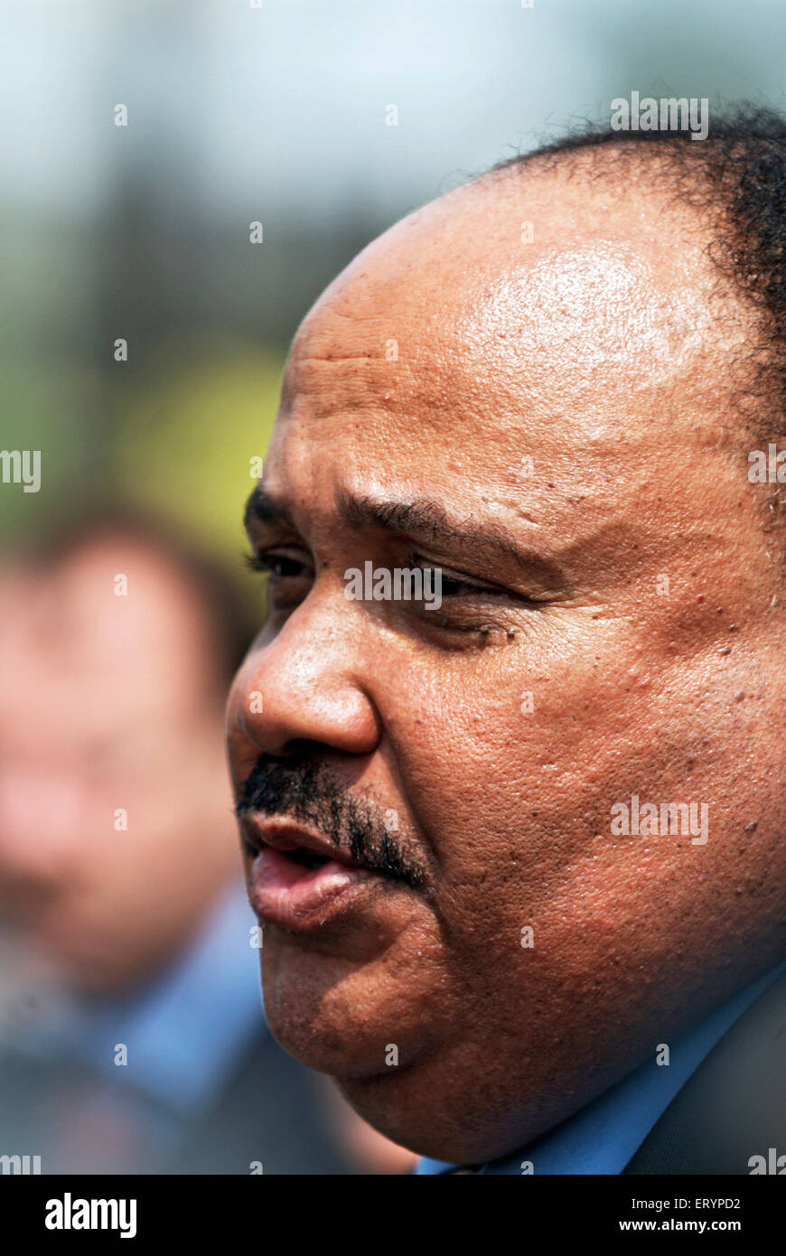 Martin Luther King III, amerikanischer Menschenrechtsanwalt, ältester Sohn und ältester lebender Sohn von Bürgerrechtsführern Martin Luther King Jr. USA Stockfoto