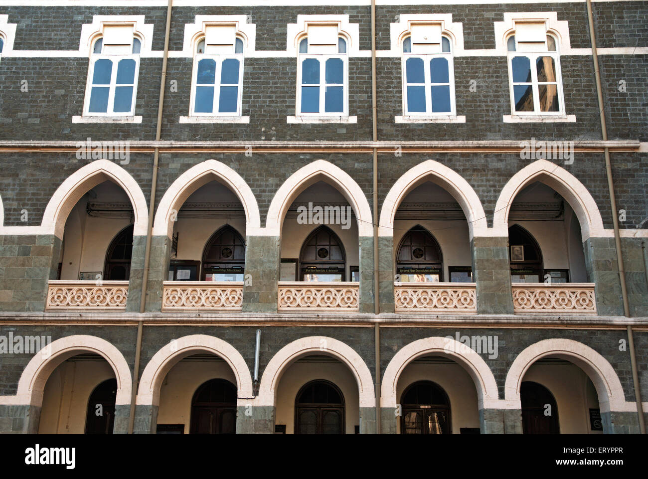 St. Xavier's College, alte Architektur, Bombay, Mumbai; Maharashtra; Indien, asien Stockfoto