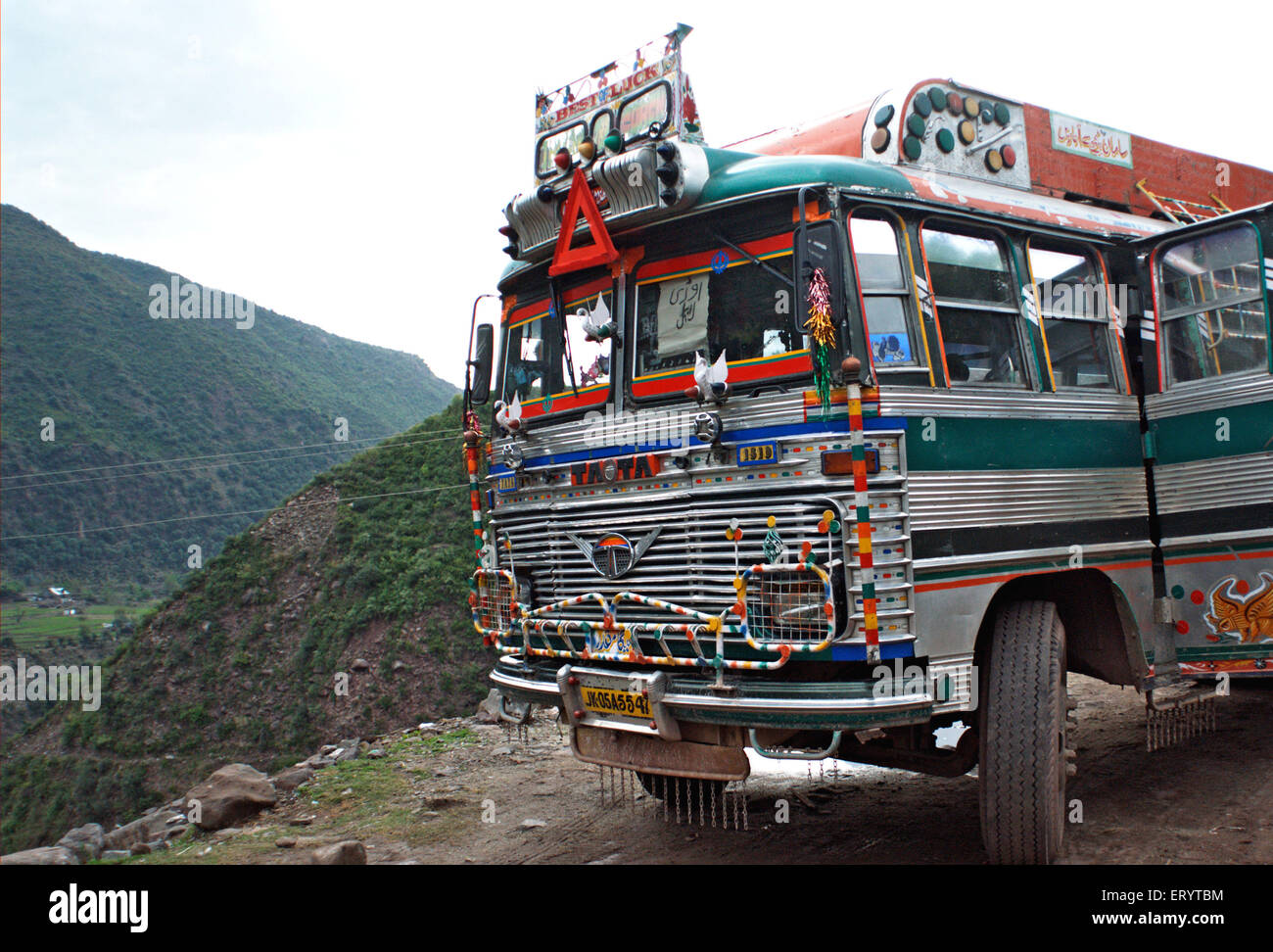 Staatliche Transport-Bus; Uri; Baramulla Bezirk, Jammu und Kaschmir; Indien, Asien Stockfoto
