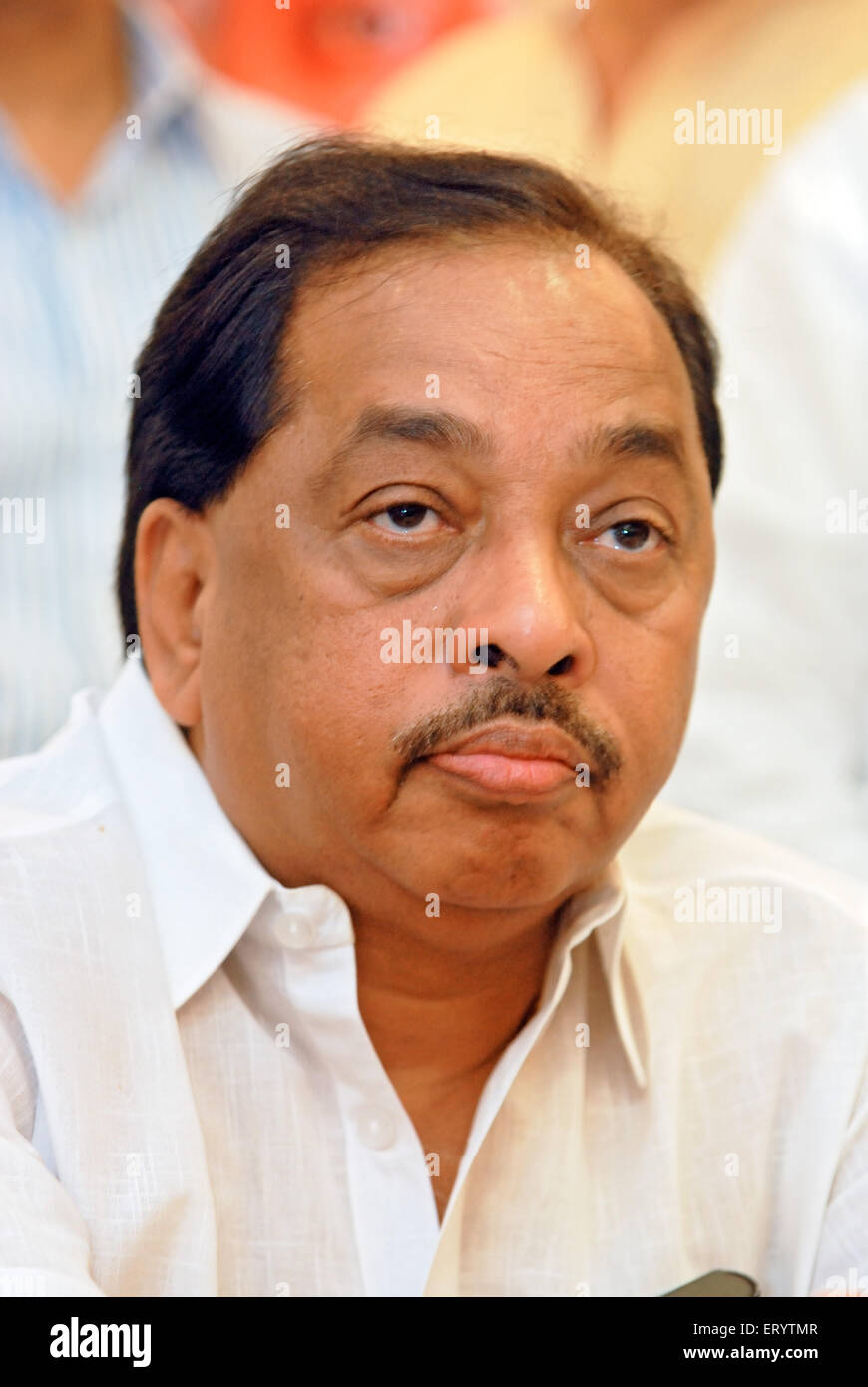 Narayan Rane , Mitglied von Rajya Sabha , Narayan Tatu Rane , indischer Politiker , Bombay , Mumbai , Maharashtra , Indien , Asien Stockfoto