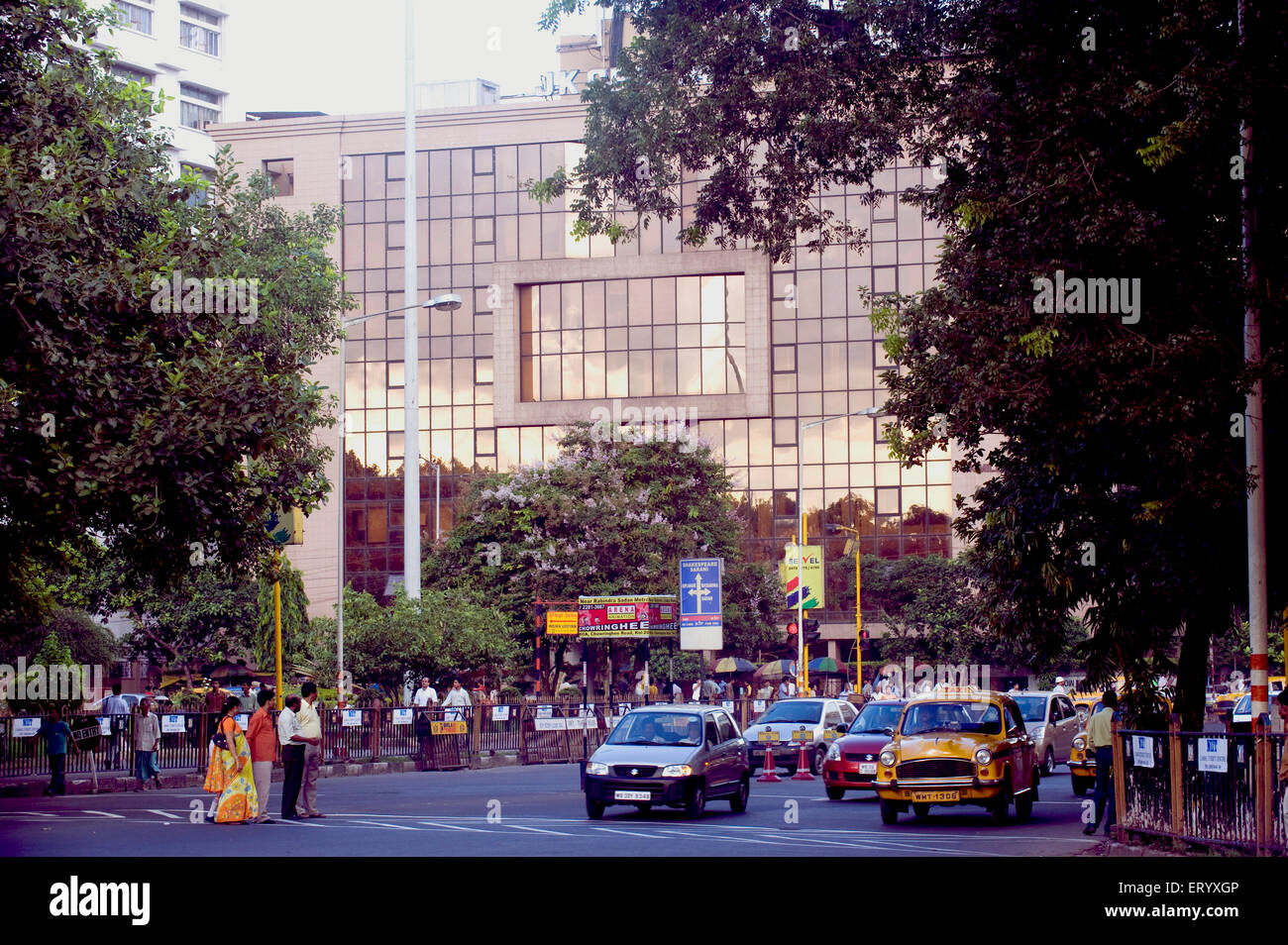 Verkehr-Szene; Bürgerpark; Kolkata Kalkutta; Westbengalen; Indien Stockfoto