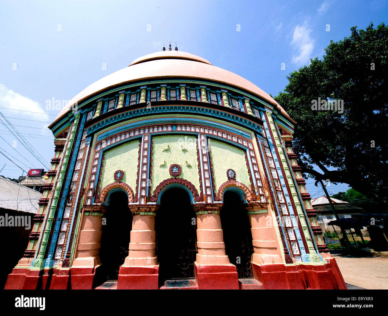 Shiva Tempel, Dorf Gangadaspur, Khirpai, Kshirpai, Ghatal Unterteilung, Paschim Medinipur Bezirk, Midnapur, Westbengalen, Indien, Asien Stockfoto