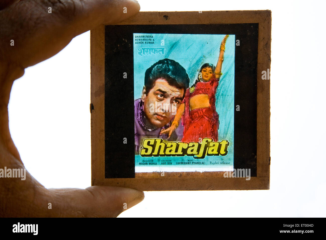 Hindi Film Sharafat Diaschauspieler Dharmendra und Schauspielerin Hema Malini ; Indien Stockfoto