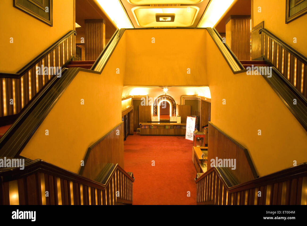 Liberty Cinema Movie Theater Art déco Gebäude Innenräume Bombay Mumbai Maharashtra Indien Asien indische artdeco Art Deco Struktur Stockfoto