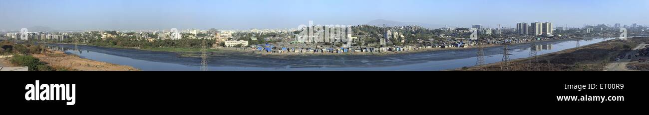 Mithi Fluss; Bombay Mumbai; Maharashtra; Indien Stockfoto