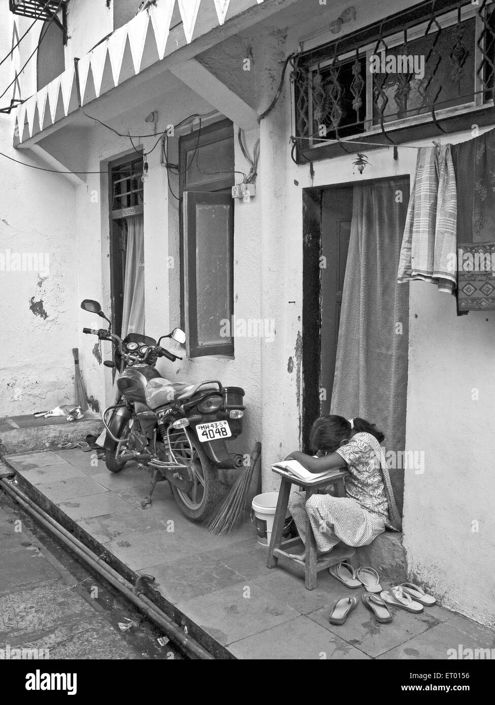 Haus in Bhatwadi und Devnar Slum; Bombay Mumbai; Maharashtra; Indien Stockfoto
