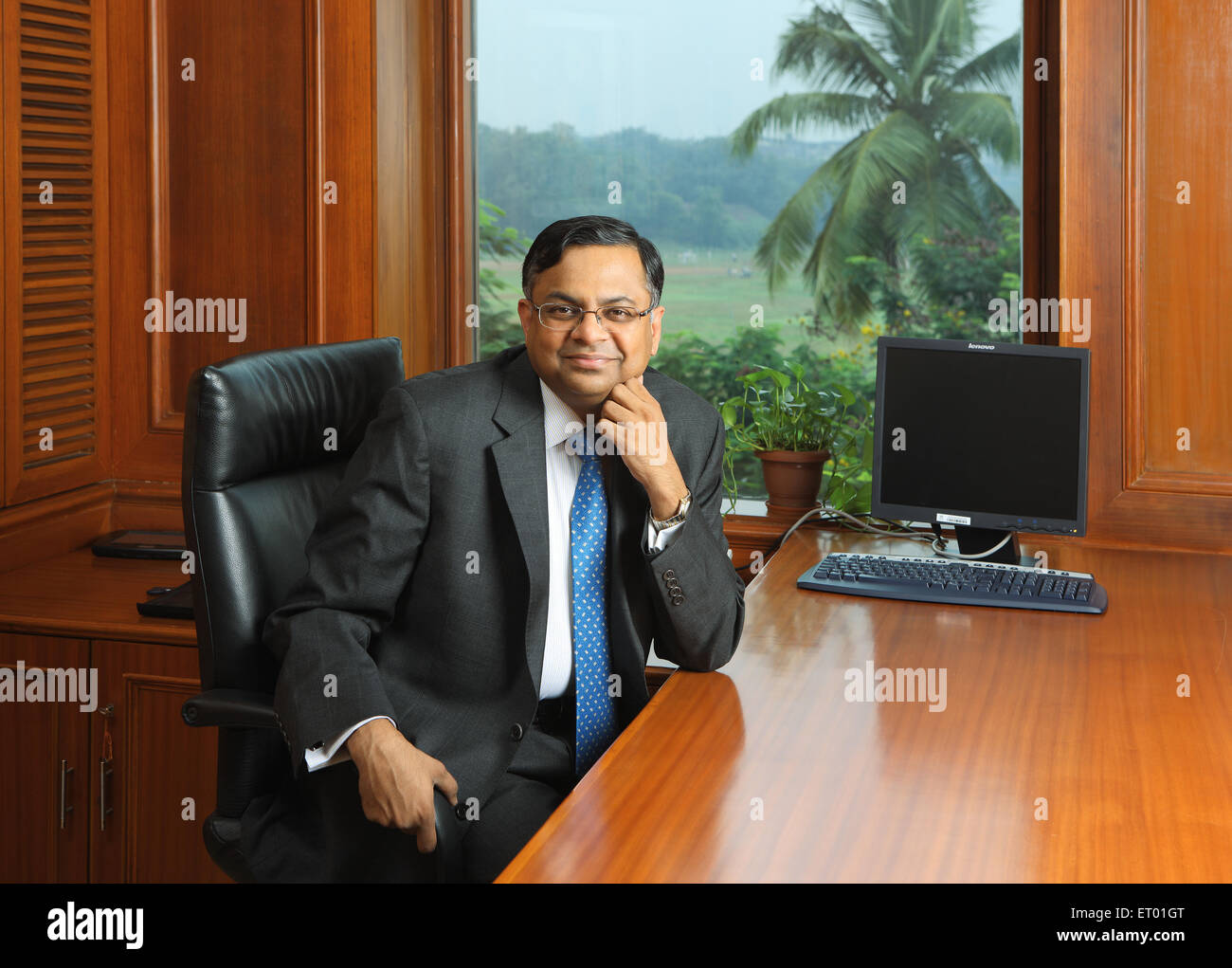 Natarajan chandrasekaran ist der Vorsitzende von Tata sons. chandrasekaran übernahm als Vorstandsvorsitzender der Tata Consultancy Services - Hma 171182 Stockfoto