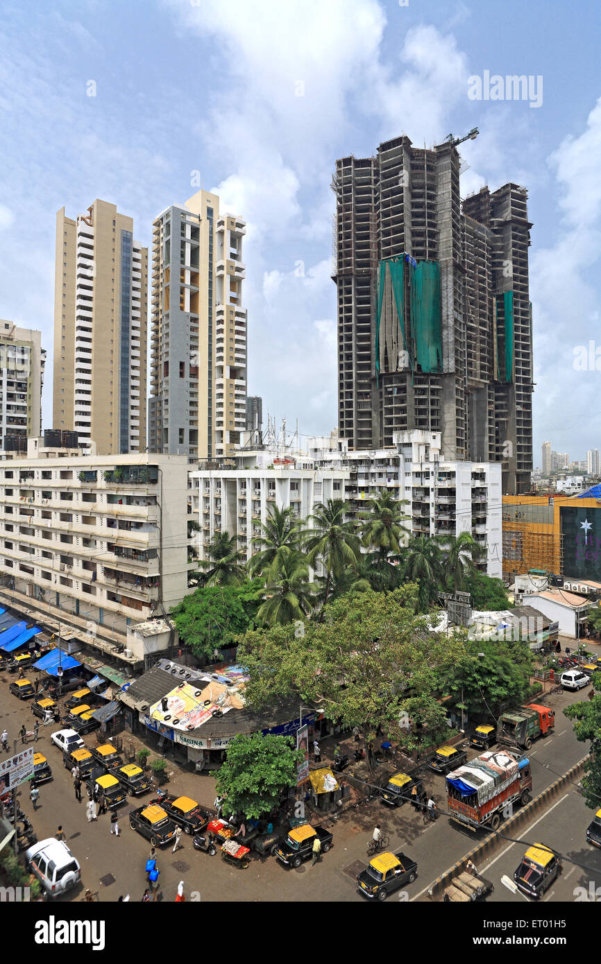 Bau von Gebäuden in Mumbai zentral; Bombay Mumbai; Maharashtra; Indien Stockfoto