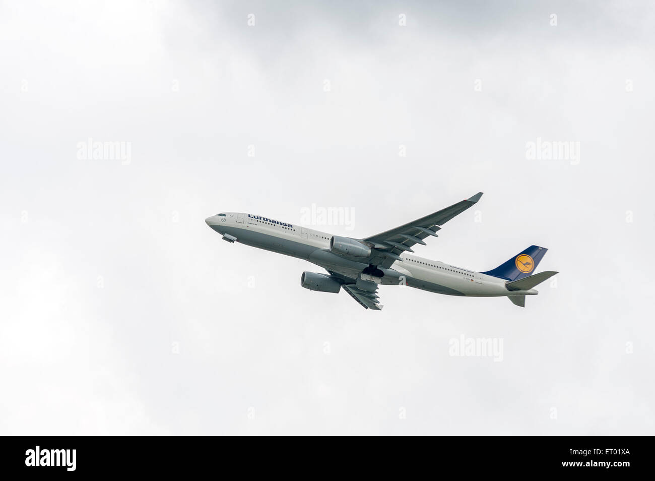 Flugzeug der Lufthansa - Airbus Stockfoto