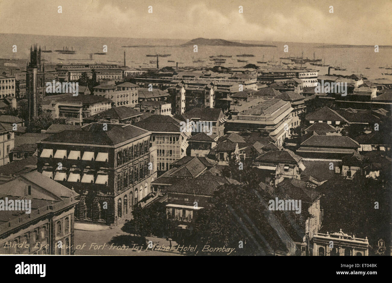 Vogelperspektive des Forts von Taj Mahal Hotel; Bombay jetzt Mumbai; Maharashtra; Indien Stockfoto