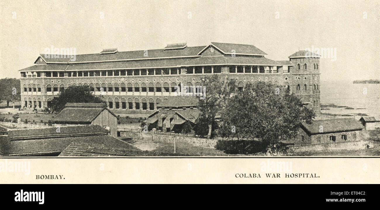 Colaba War Hospital; Bombay; Mumbai; Maharashtra; Indien; 1900s ; alter Jahrgang 1900s Bild Stockfoto