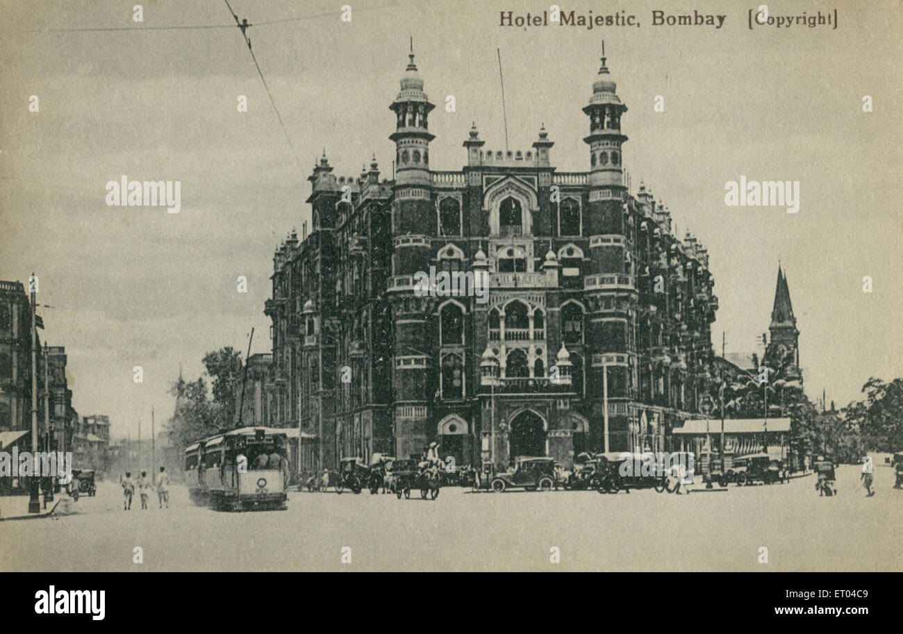 Hotel Majestic; Bombay jetzt Mumbai; Maharashtra; Indien Stockfoto
