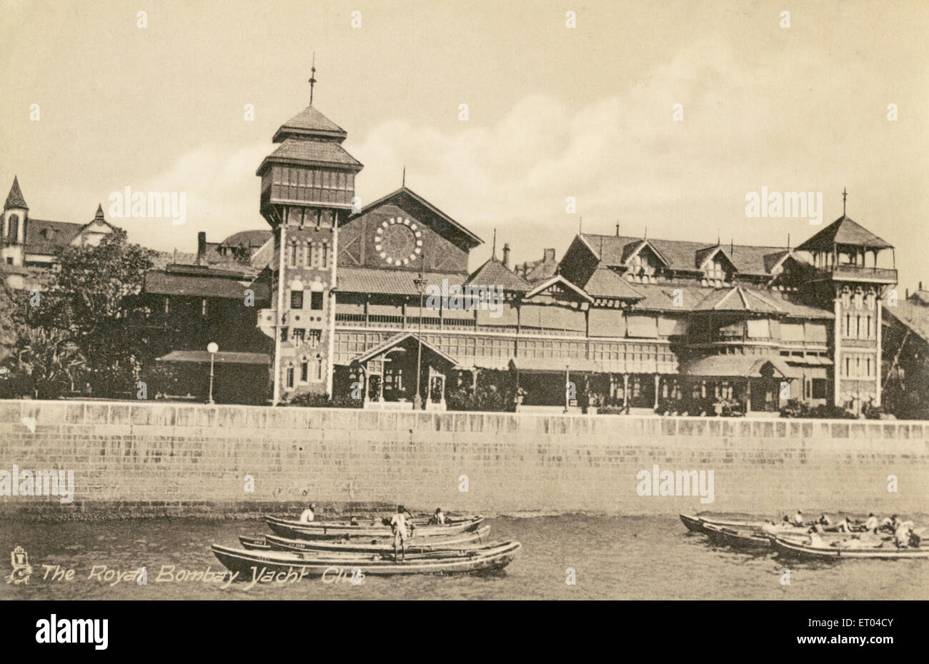 Alte vintage 1900s Royal bombay Yacht Club rbyc, Bombay, Mumbai, Maharashtra, Indien - jsa 151358 Stockfoto