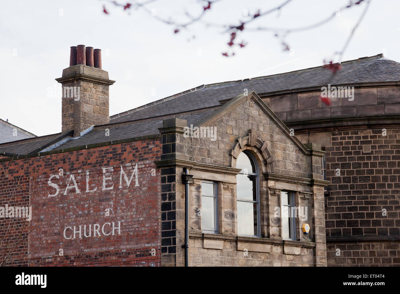 A Straßenszene aus Leeds, England. Stockfoto