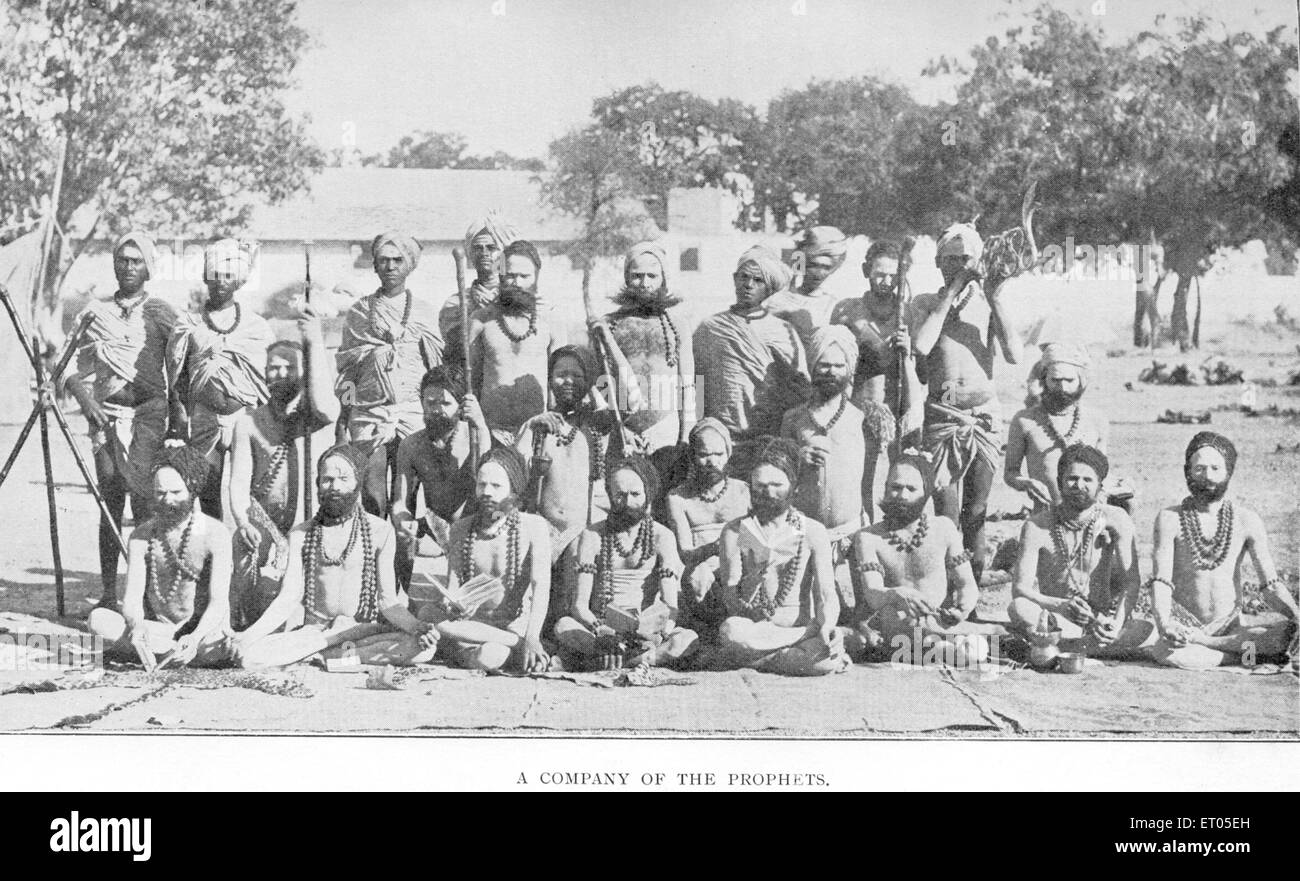 Hungersnot Bezirke; Unternehmen der Propheten; Indien nicht Herr Stockfoto