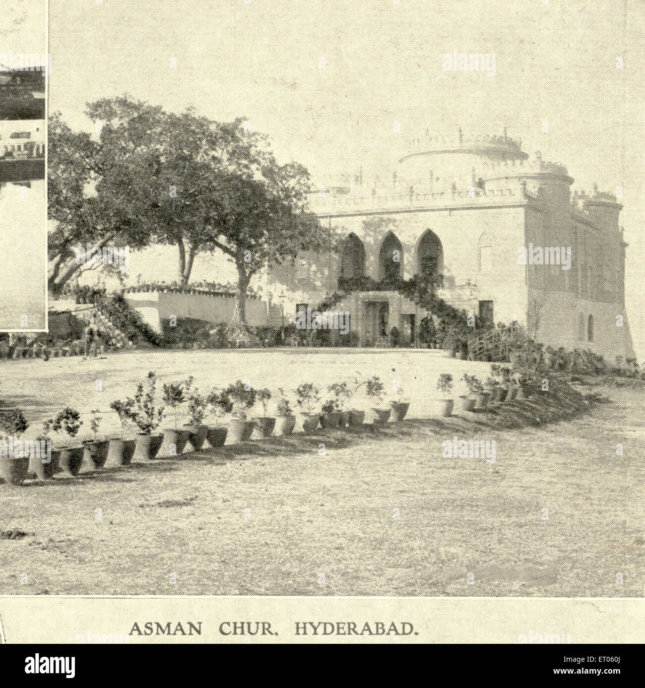 Asman Garh Palace, Asmangarh Palace, Hyderabad, Andhra Pradesh, Telangana, Indien, Asien, 10. Februar 1906, Jahrgang, 1900er Stockfoto