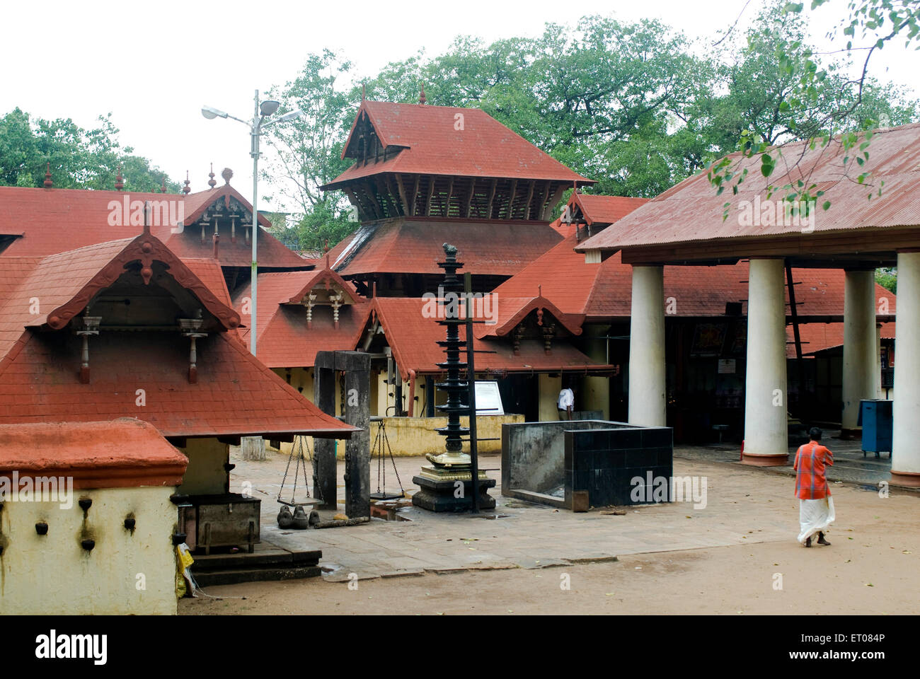 Kali Bhagavathy Tempel in Kodungallur; Kerala; Indien Stockfoto