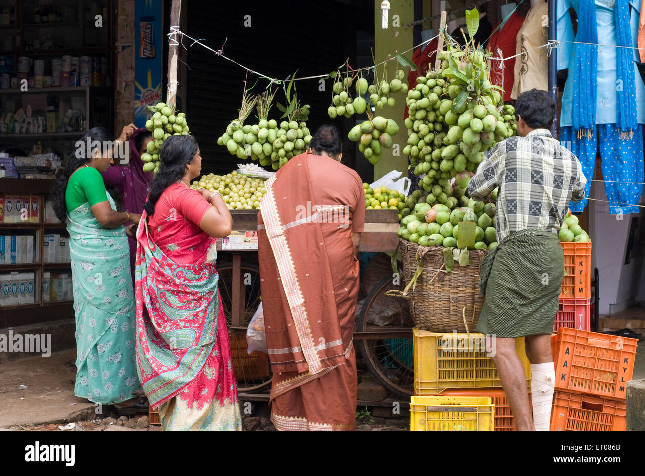 Shop bei Haripad; Kerala; Indien Stockfoto