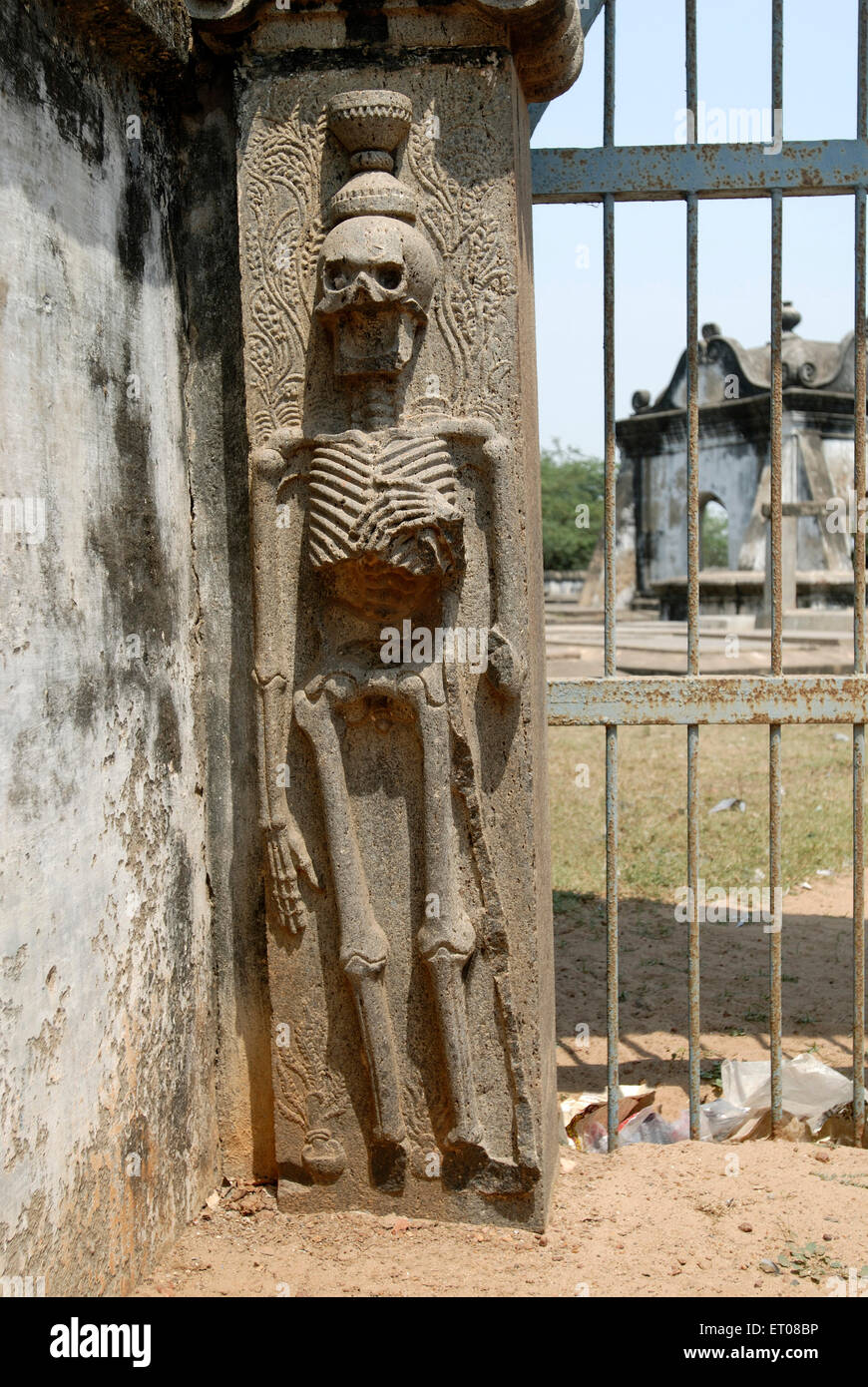 Niederländische Mausoleum; Niederländische Friedhof; Pulicat Pazhaverkadu; Tamil Nadu; Indien Stockfoto