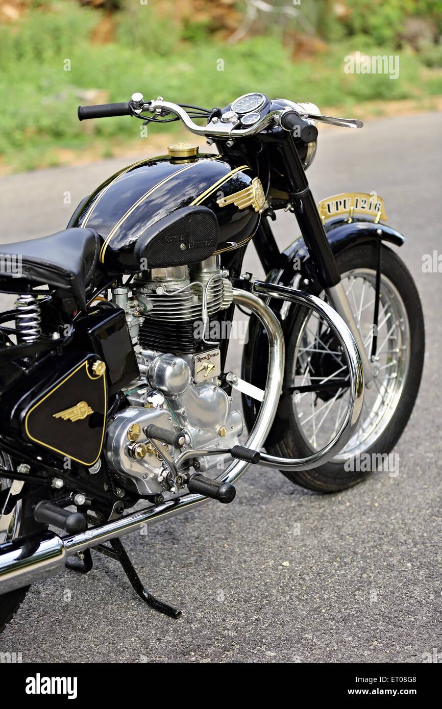 Royal Enfield Bullet G2 350 cc 1960 Oldtimer Motorrad Stockfoto