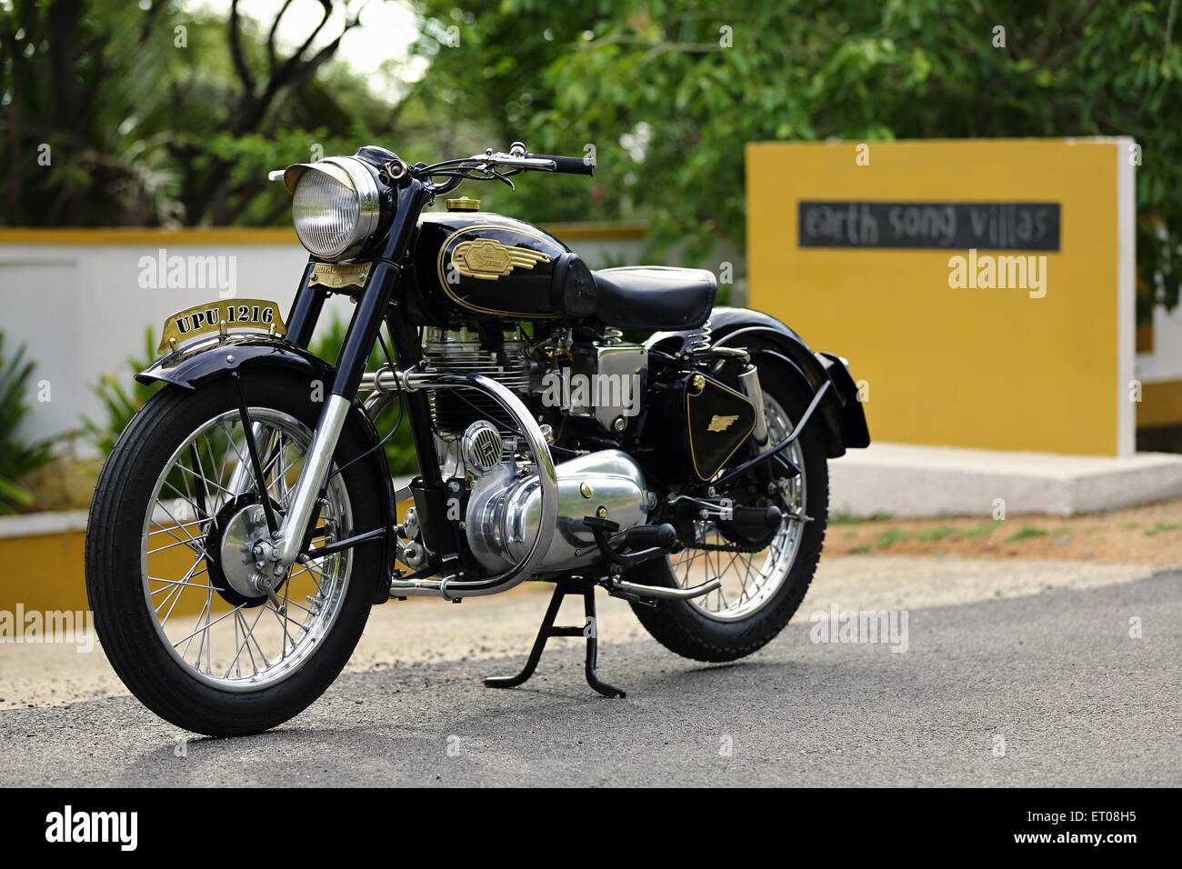 Royal Enfield Bullet G2 350 cc 1960 Oldtimer Motorrad Stockfoto