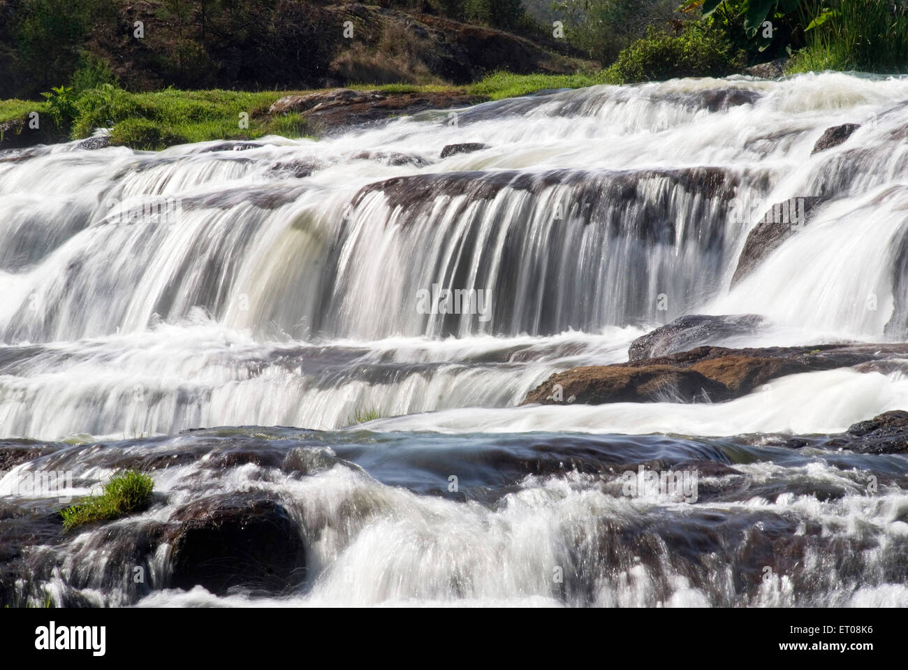 Pykara Wasserfall am Fluss Pykara; Nilgiris Bezirk; Tamil Nadu; Indien Stockfoto