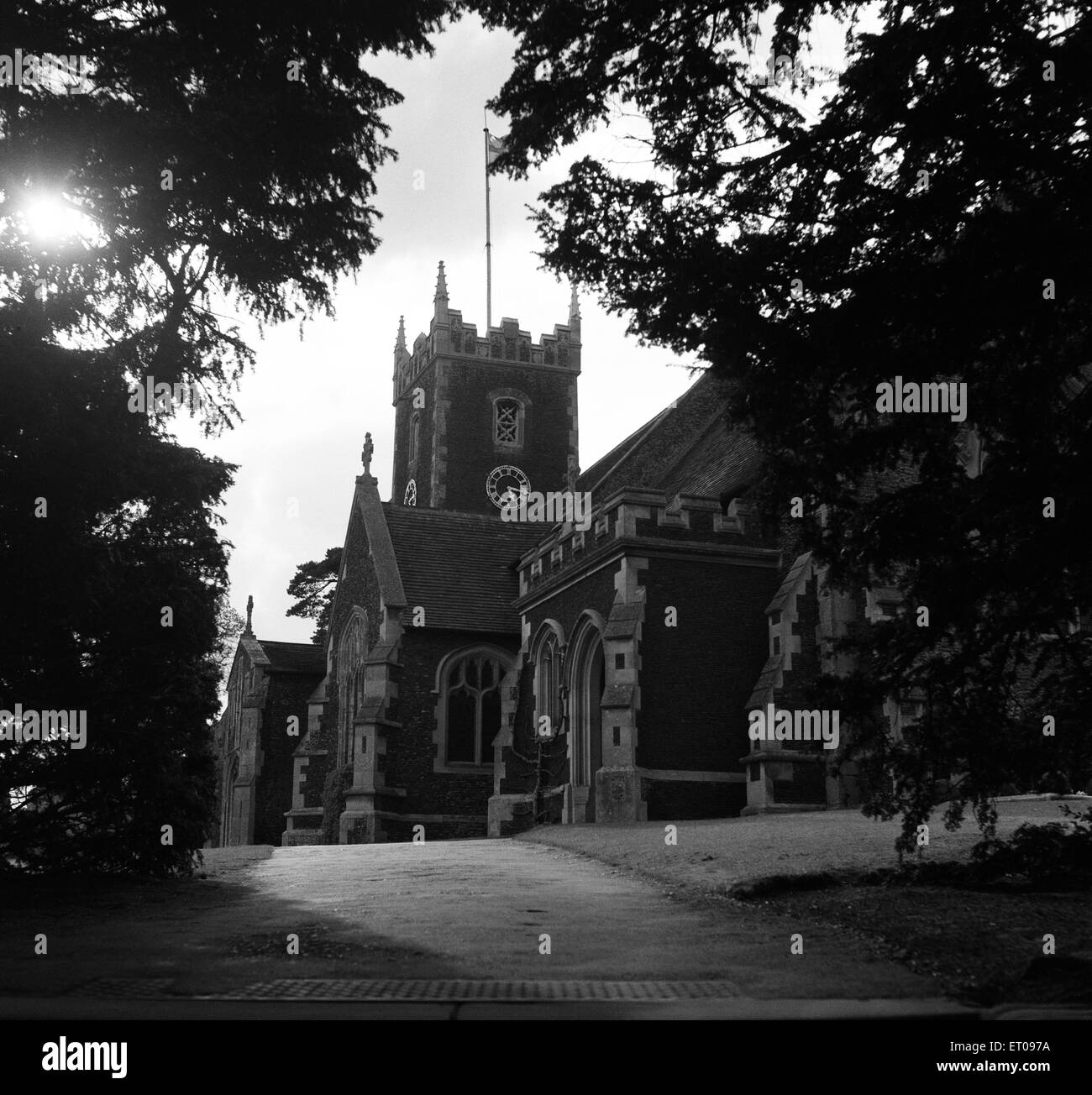 St. Maria-Magdalena-Kirche in Sandringham, Norfolk. 24. April 1952. Stockfoto