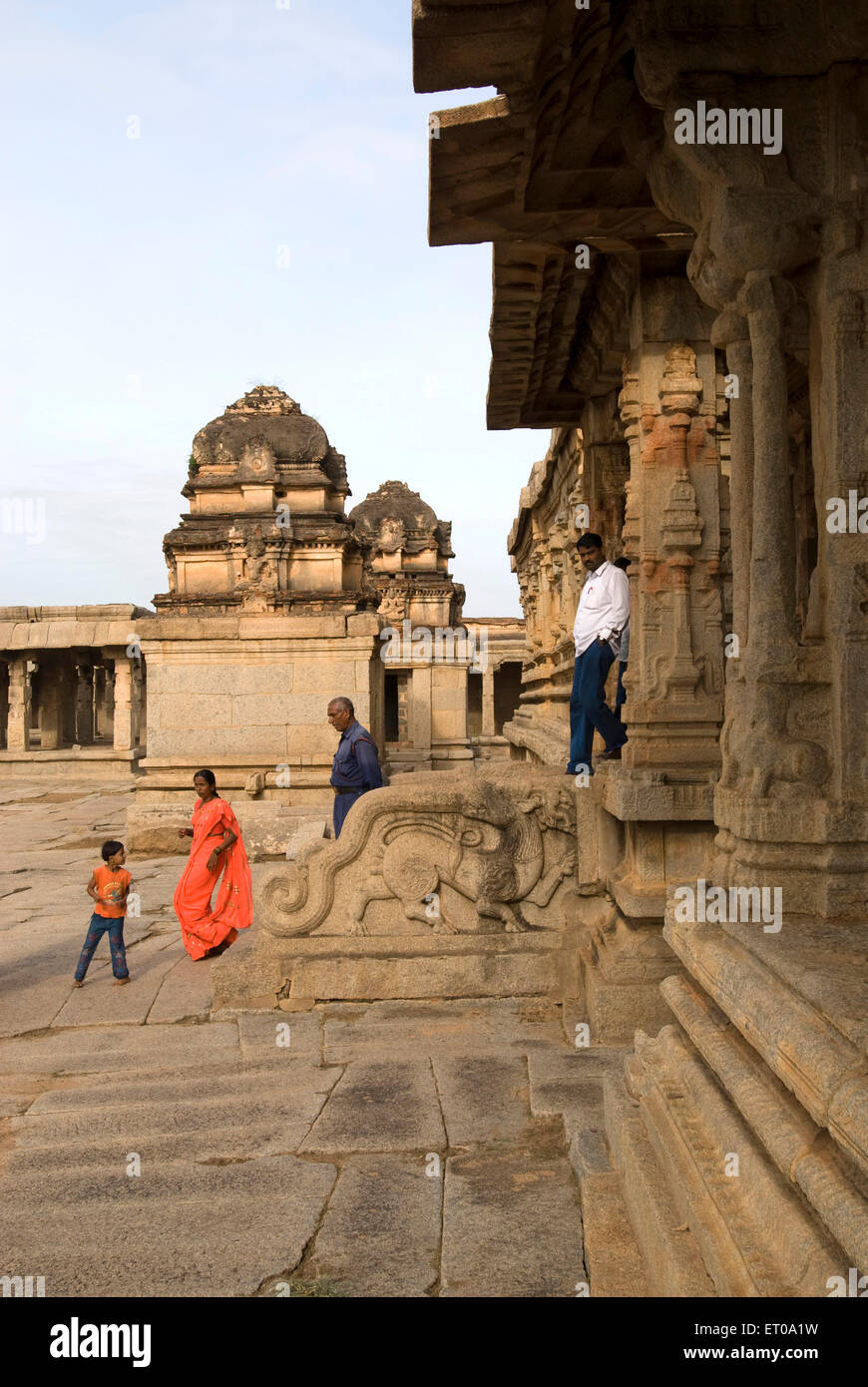 Krishna Tempel in Hampi; Karnataka; Indien Stockfoto