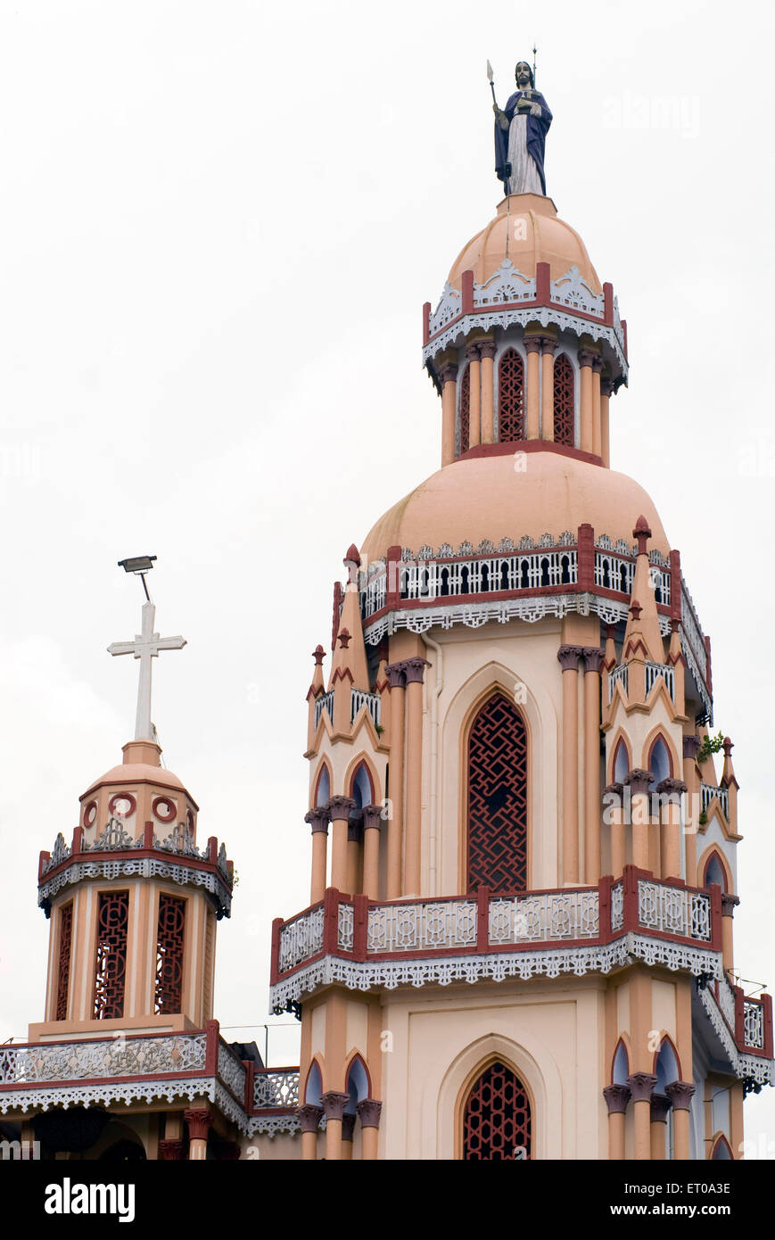 Marth Mariam Forane Marienkirche gebaut in 105 A.D.in Kuravilangad mit Sitz in Kottayam Distrikt von Kerala; Indien Stockfoto