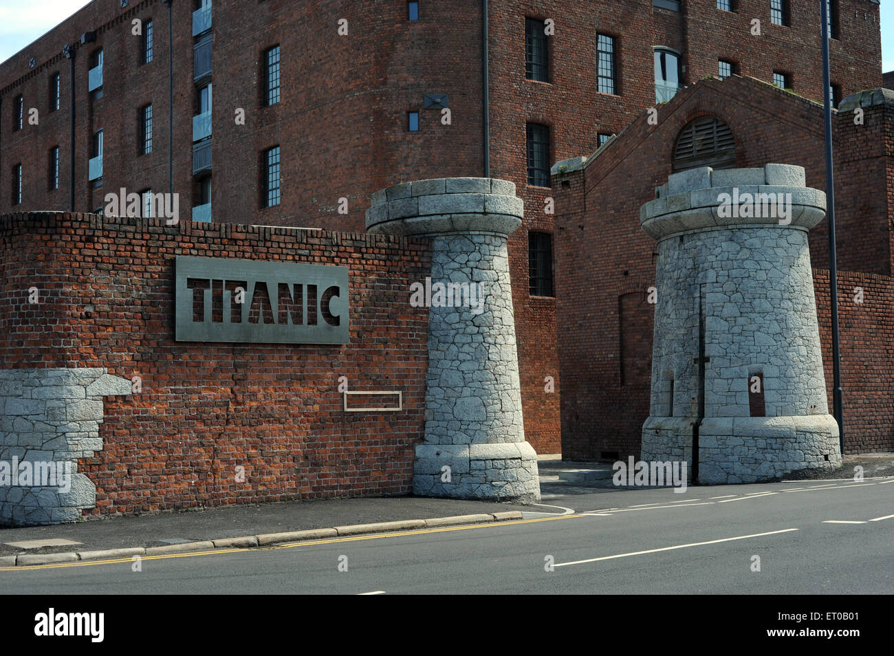 Titanic Hotel, Liverpool, England, Vereinigtes Königreich. Teil der Sanierung des historischen Stanley Dock Komplex, diese trendige, gehobene hote Stockfoto