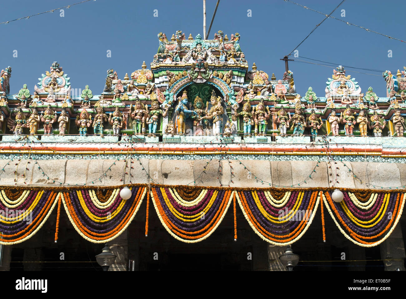 Arunachaleshwara Tempel Chola Periode 9. 13. Jahrhundert in Thiruvannamalai; Tamil Nadu; Indien Stockfoto