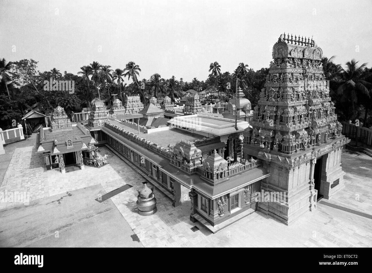 Gokarnath Tempel, der Shiva gewidmet, die 1912 erbaute Mangalore Karnataka Indien Stockfoto