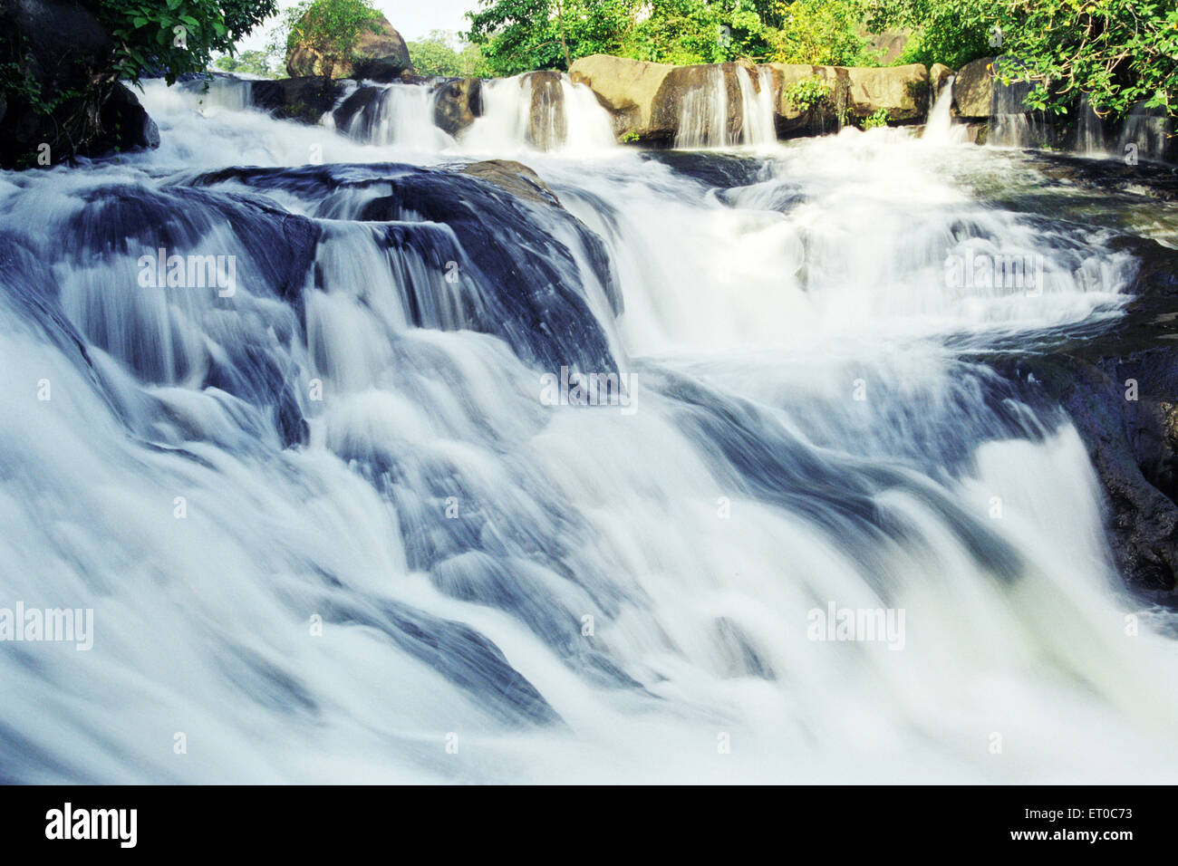 Marottichal Wasserfälle, Puthoor Panchayat, Thrissur, Trichur, westliche Ghats; Kerala; Indien, asien Stockfoto