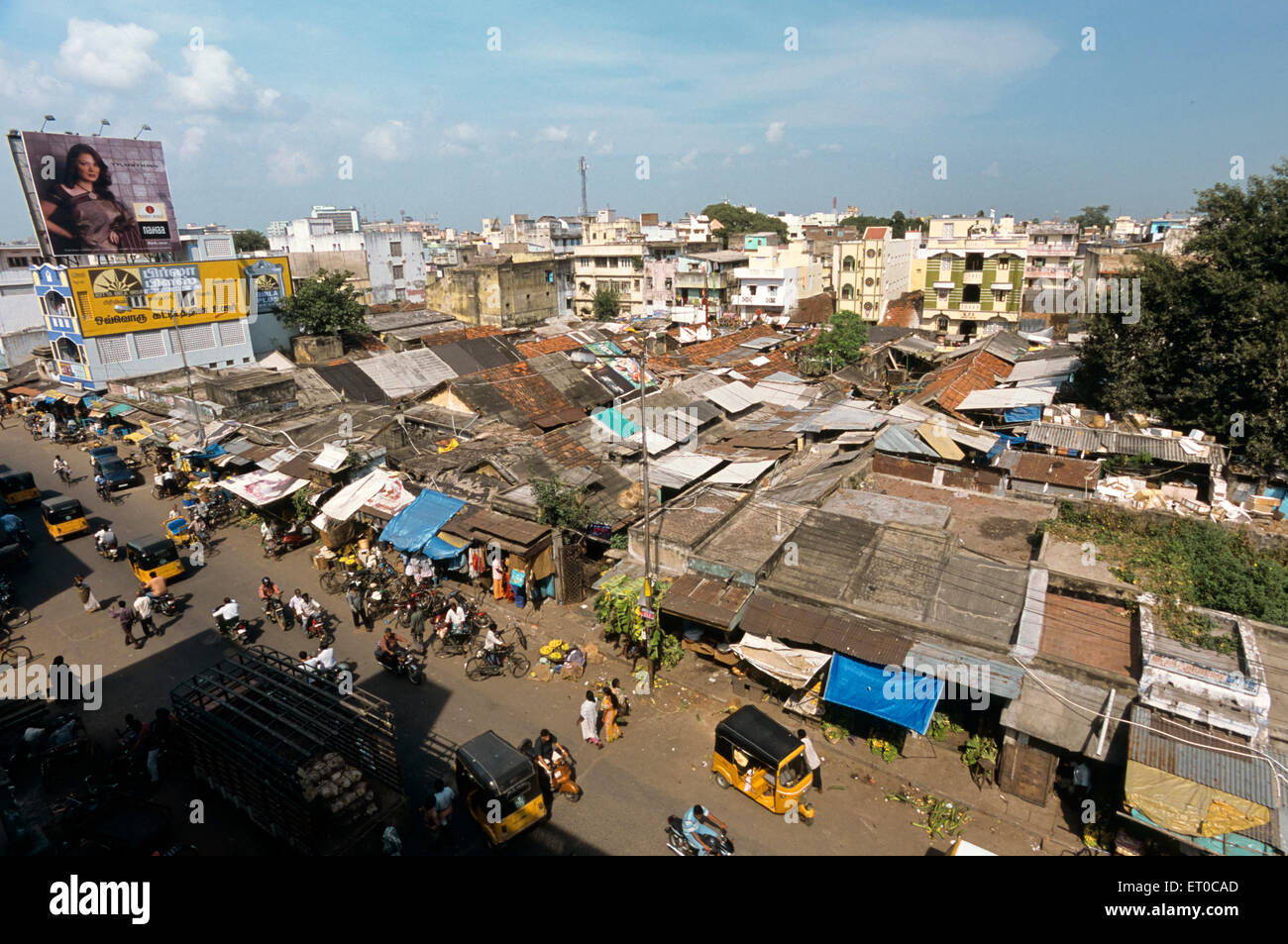 ZAM Basar Markt Madras Chennai Tamil Nadu Indien indische Stadt Stockfoto
