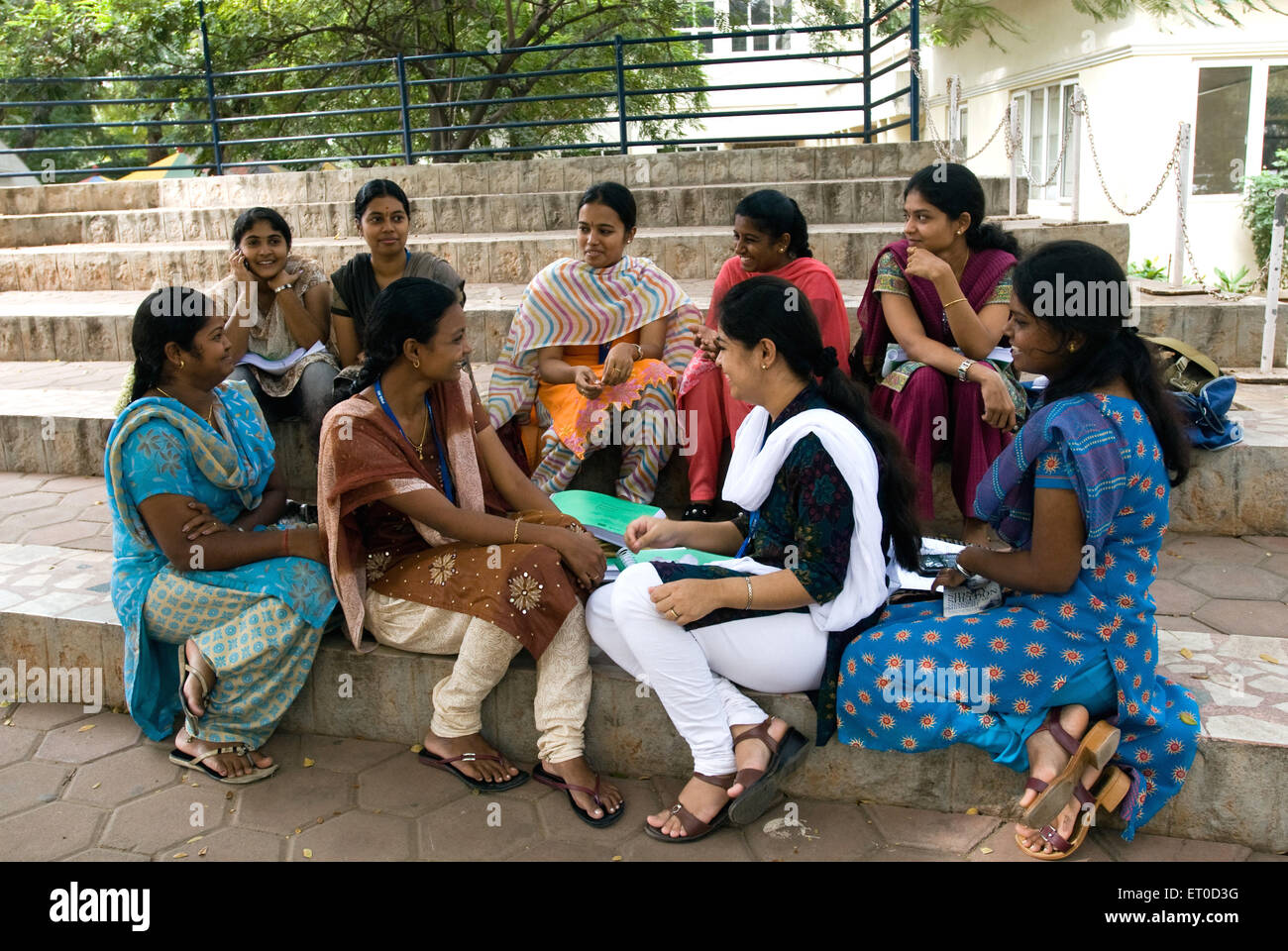 Studenten im Psg-Institut des Managements; Coimbatore; Tamil Nadu; Indien NOMR Stockfoto