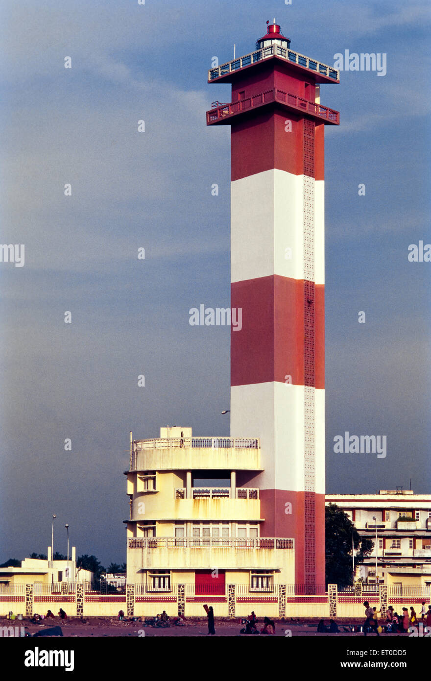 Dreieckige Leuchtturm; Madras Chennai; Tamil Nadu; Indien Stockfoto