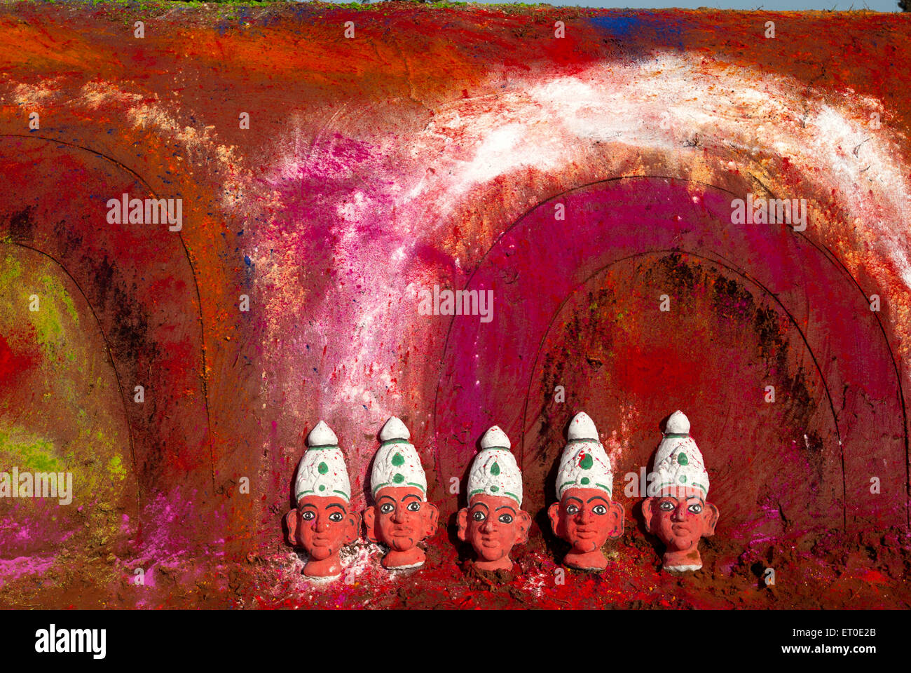 Duryodhana padukalam Festival; Sevilimedu; Kanchipuram; Kancheepuram Bezirk; Tamil Nadu; Indien; Asien Stockfoto