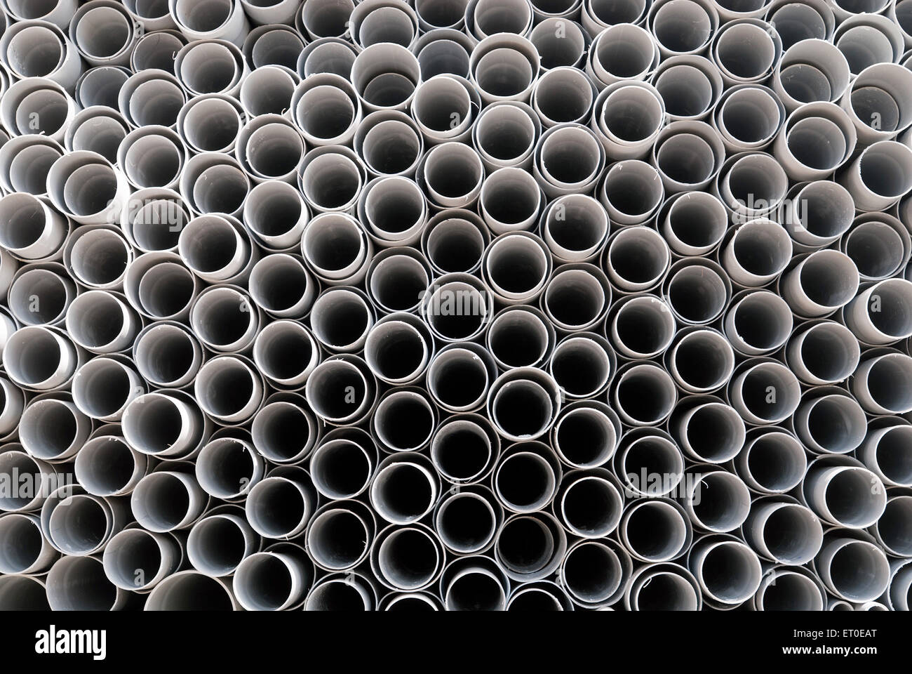 PVC-Rohre, Kanchipuram, Kanchi, Kancheepuram, Tamil Nadu, Indien, Asien Stockfoto