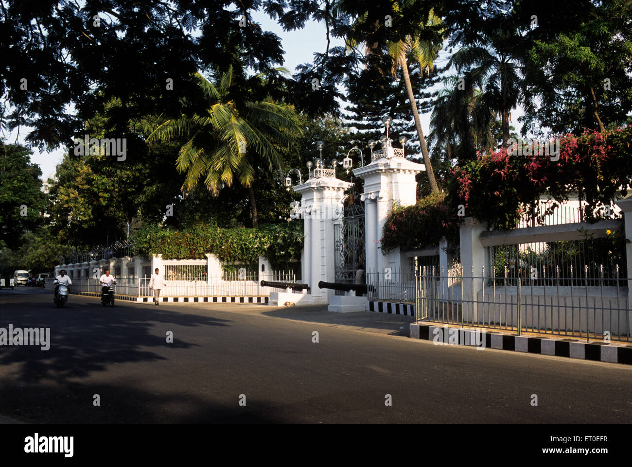 Raj Niwas Gouverneur Palast; Pondicherry; Tamil Nadu; Indien Stockfoto