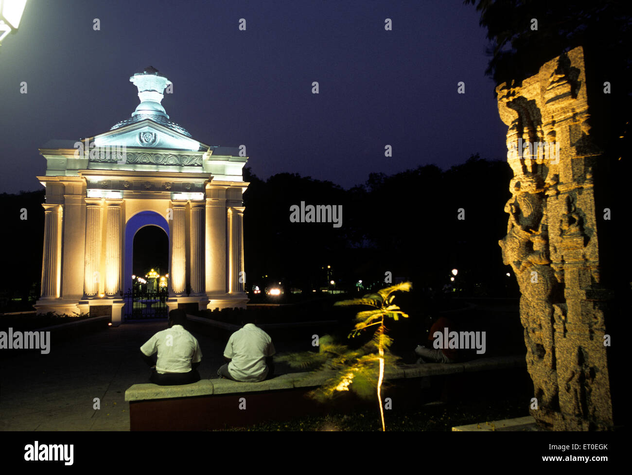 Aayi Mandapam Greco-römische Architektur; Pondicherry; Tamil Nadu; Indien Stockfoto
