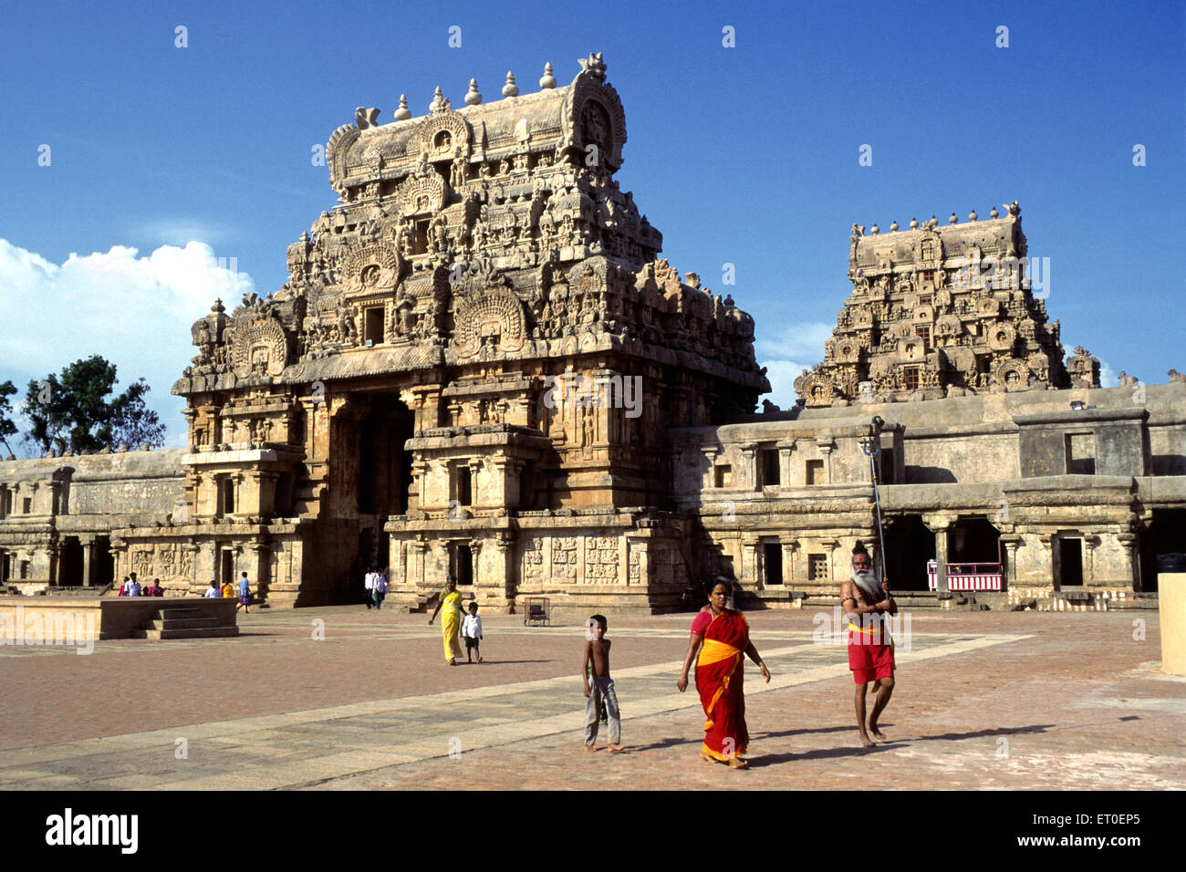 Brihadishwara Tempel, Thanjavur, Tanjore, Tamil Nadu, Indien Stockfoto