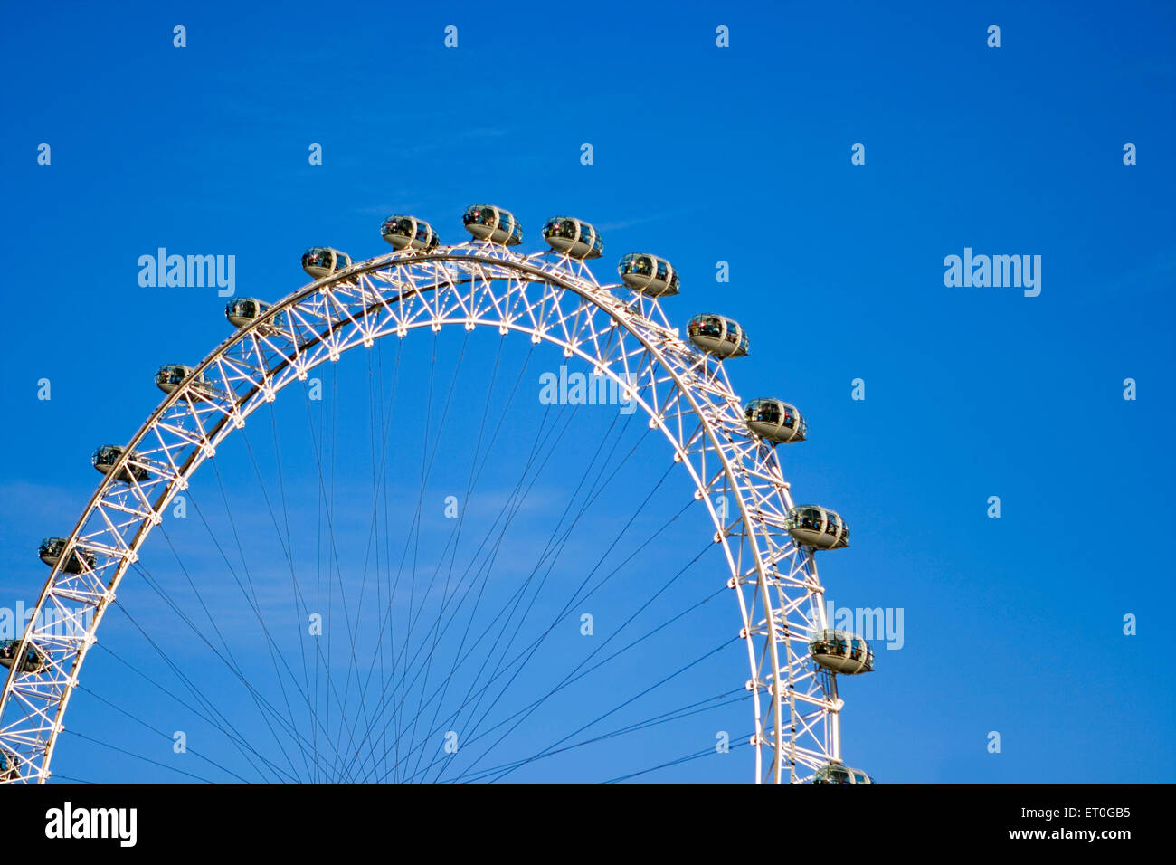 London Eye , Millennium Wheel , London , England , Großbritannien , Vereinigtes Königreich Stockfoto
