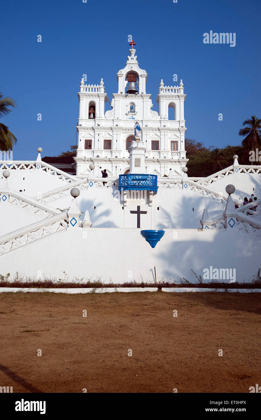 Kirche unserer lieben Frau der Unbefleckten Empfängnis in Panaji, Goa Indien Asien Stockfoto