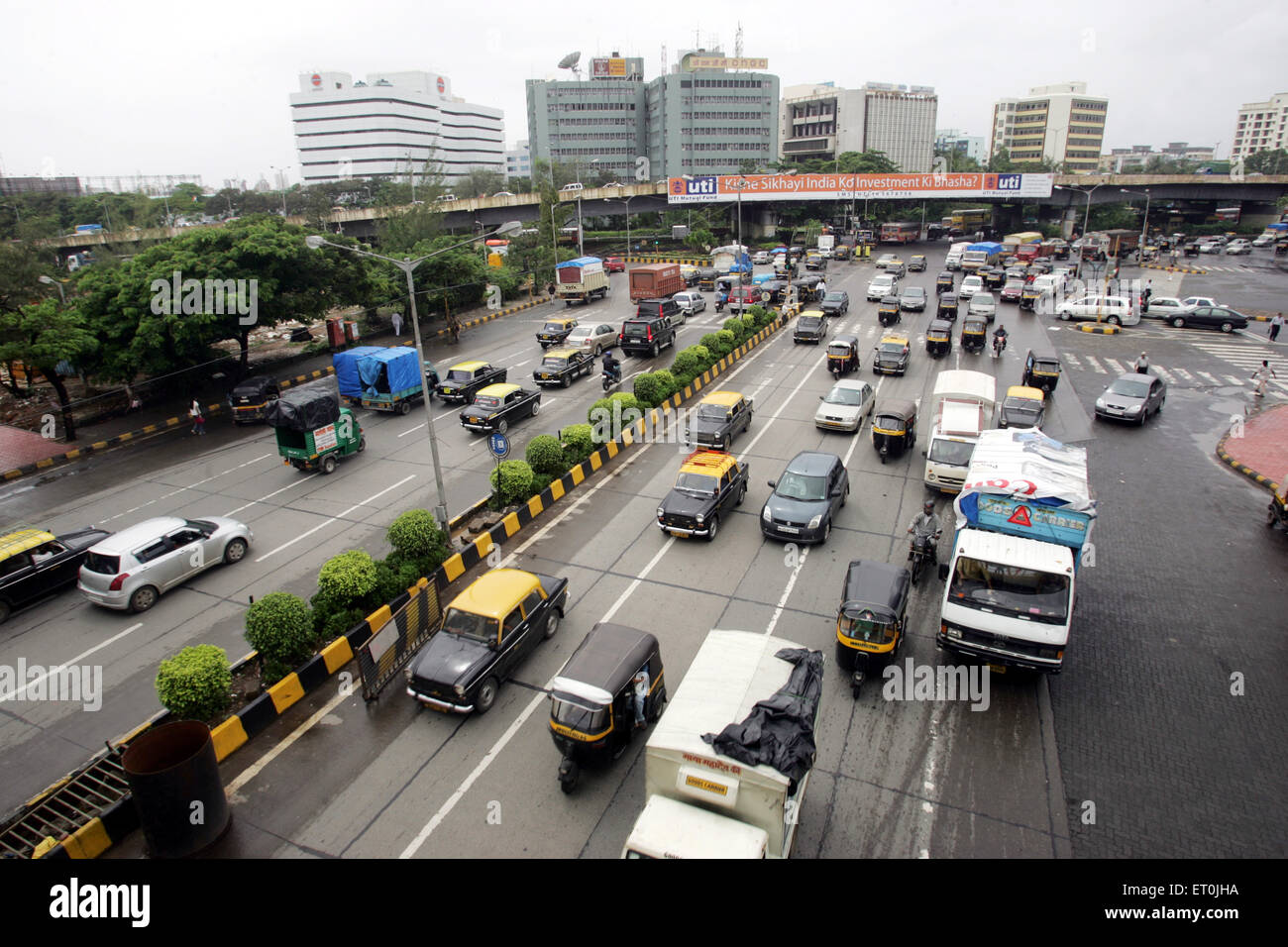Verkehr, Western Express Highway, Bombay, Mumbai, Maharashtra, Indien, Asien Stockfoto