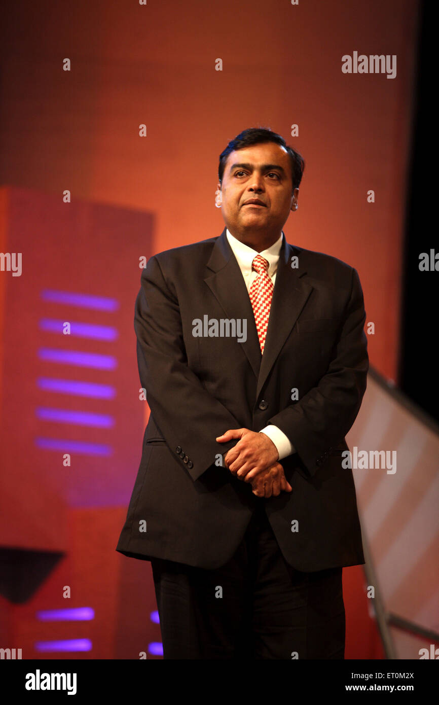 Mukesh Ambani; Vorsitzender und Geschäftsführer von Reliance Industries Limited RIL Mumbai, Indien Stockfoto