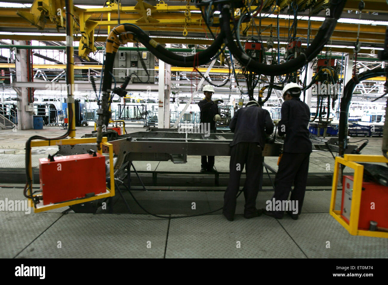 Tata Motors Fabrik, Automobilfabrik, Pimpri, Pune, Maharashtra, Indien, Asien Stockfoto